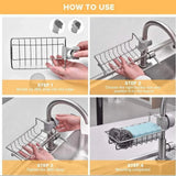 Kitchen Sink Storage Organizer Drainer Caddy